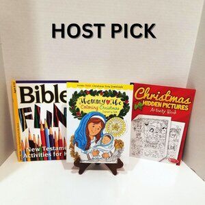 Children's Christmas/Bible Activity/Coloring Books (bundle of 3), LIKE NEW